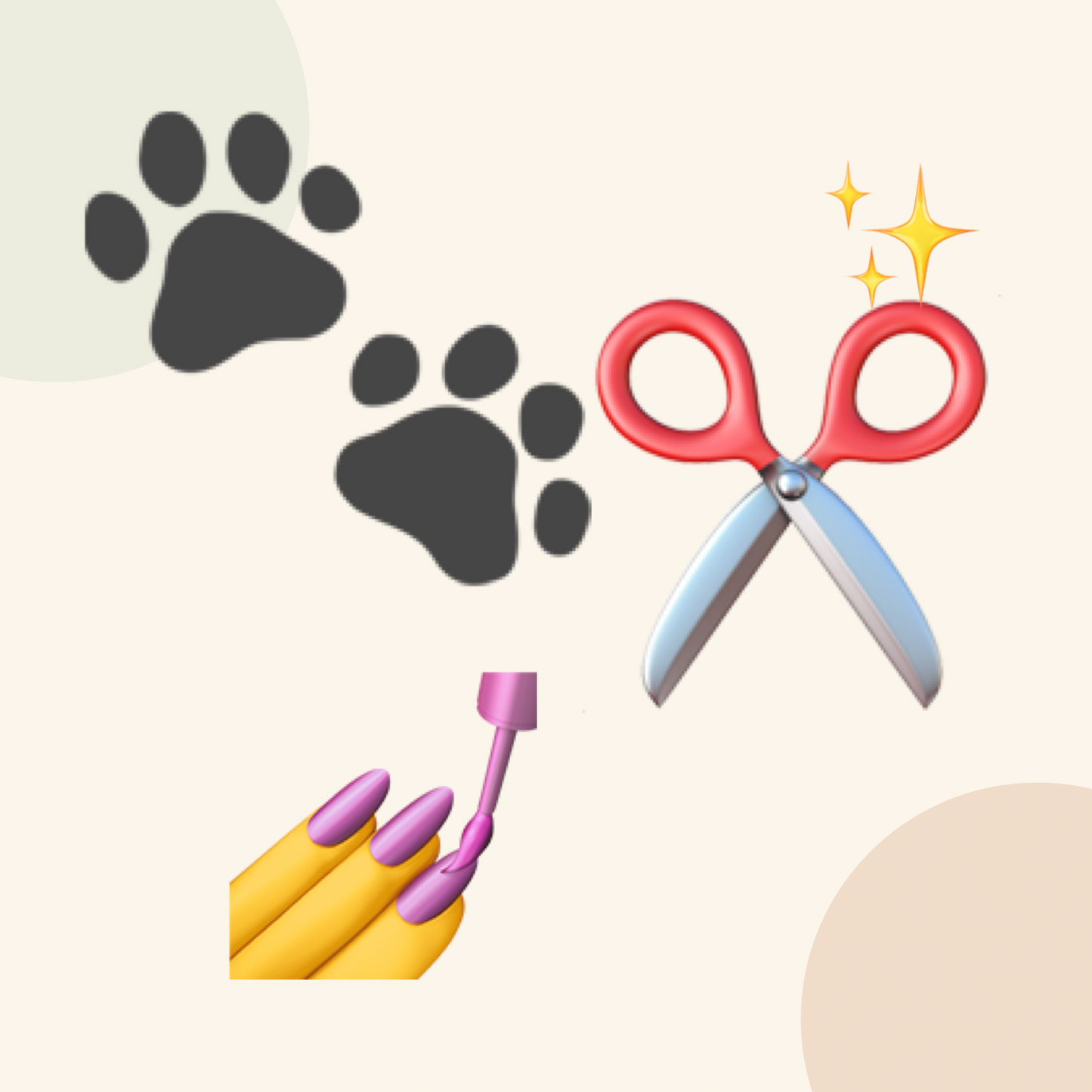 Pet Nail & Paw Care emoji icon